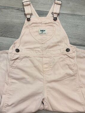 OshKosh Heart Pocket Pink Overalls